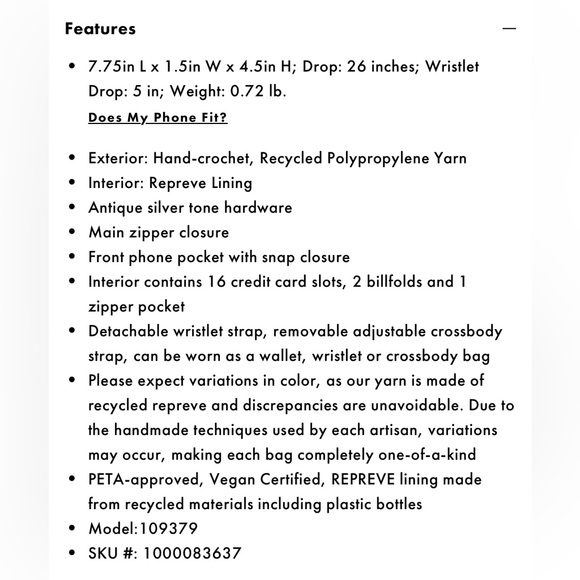 ☮️ *NWT* The Sak Smartphone Crossbody - Picture 7 of 7